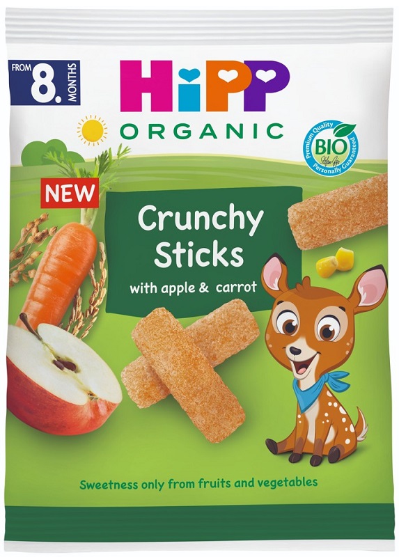 HIPP CRUNCHY STICKS MELA CAROTA 30 G - Farmacia Artemisia di Montecuollo Dott. Angelo snc