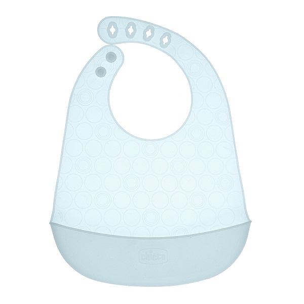 CHICCO EASY ROLL BIB BAVAGLINO IN SILICONE CON TASCA AZZURRO - Farmacia Artemisia di Montecuollo Dott. Angelo snc