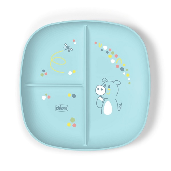 CHICCO PIATTO PORZIONATO AZZURRO 12M+ - Farmacia Artemisia di Montecuollo Dott. Angelo snc