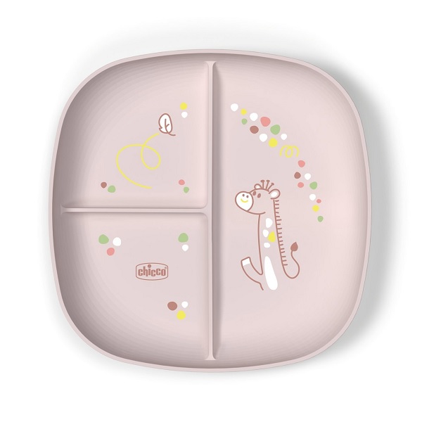 CHICCO PIATTO PORZIONATO ROSA 12M+ - Farmacia Artemisia di Montecuollo Dott. Angelo snc