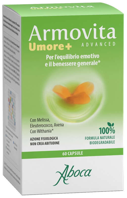 ARMOVITA UMORE+ 60 CAPSULE 466 MG SENZA GLUTINE SENZA LATTOSIO - Farmacia Artemisia di Montecuollo Dott. Angelo snc