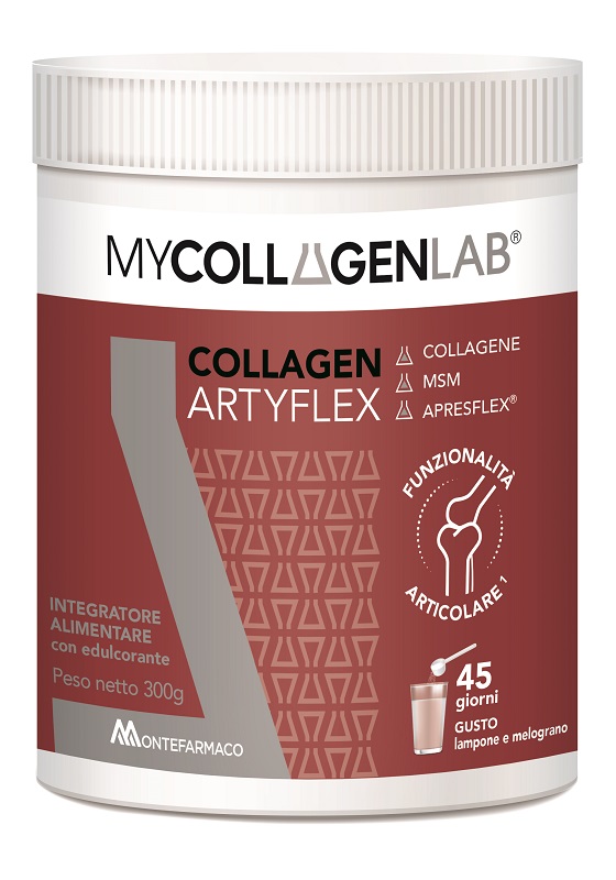 MYCOLLAGENLAB COLLAGEN ARTYFLEX 300 G LAMPONE E MELOGRANO CON EDULCORANTE - Farmacia Artemisia di Montecuollo Dott. Angelo snc