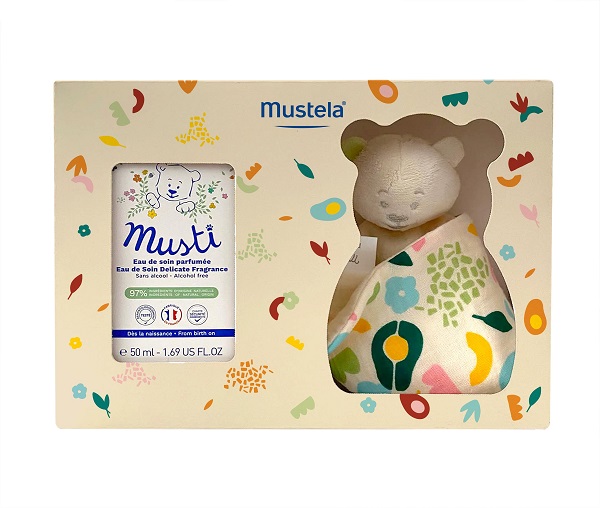 MUSTELA COFANETTO MUSTI 2026 1 ORSETTO + 1 ACQUA PROFUMATA 50 ML - Farmacia Artemisia di Montecuollo Dott. Angelo snc