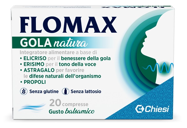 FLOMAX GOLA NATURA BALSAMICO 20 COMPRESSE CON EDULCORANTI SENZA GLUTINE E LATTOSIO - Farmacia Artemisia di Montecuollo Dott. Angelo snc